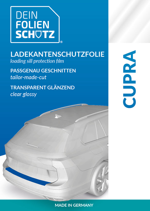 DEIN FOLIENSCHUTZ Ladekantenschutzfolie CUPRA Leon IV (KL) ST Sportstourer transparent glänzend