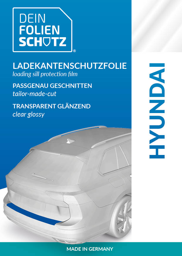 DEIN FOLIENSCHUTZ Ladekantenschutzfolie Hyundai i30 III (PD) Limousine ab 2019 transparent glänzend